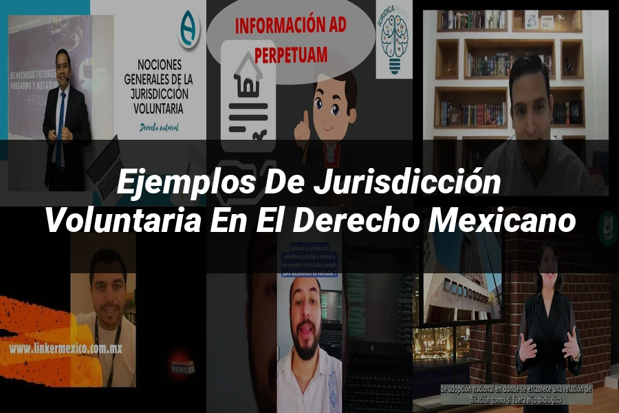 "Ejemplos de jurisdicción voluntaria en el derecho mexicano"