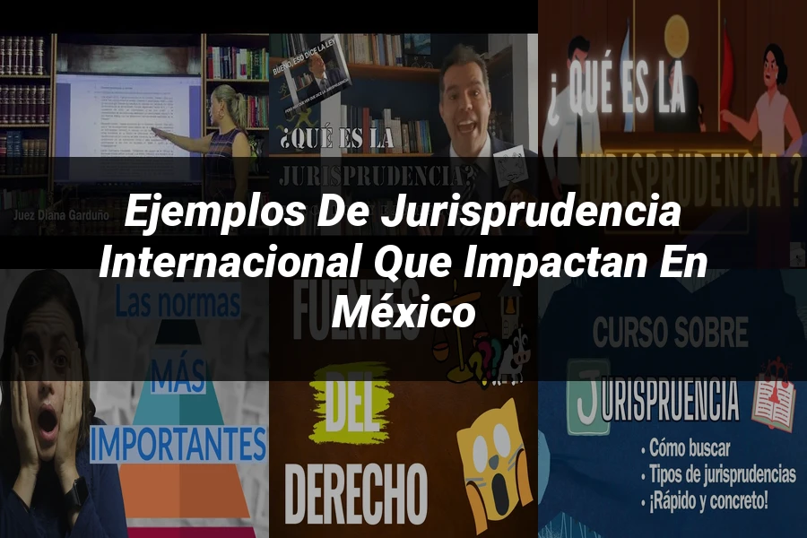 "Ejemplos de jurisprudencia internacional que impactan en México"