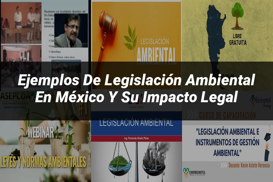 "Ejemplos de legislación ambiental en México y su impacto legal"