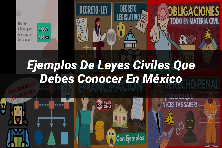 "Ejemplos de leyes civiles que debes conocer en México"