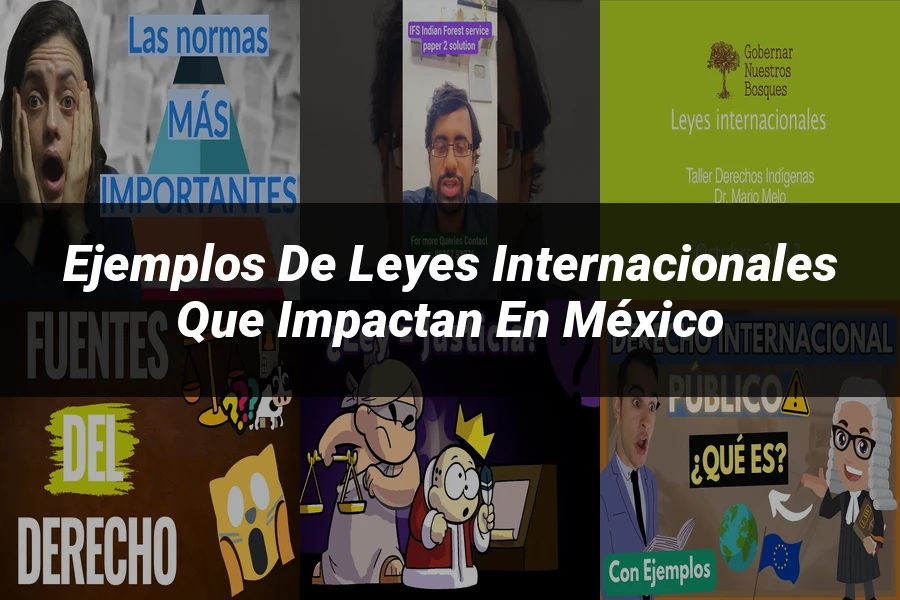 "Ejemplos de leyes internacionales que impactan en México"