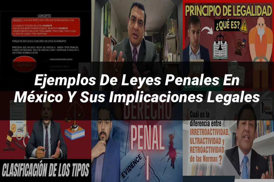 "Ejemplos de leyes penales en México y sus implicaciones legales"