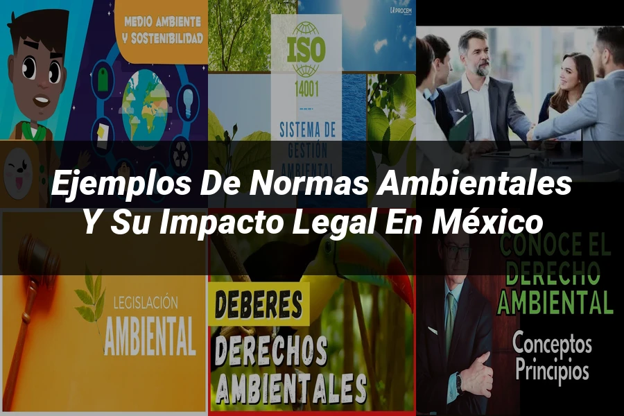 "Ejemplos de normas ambientales y su impacto legal en México"