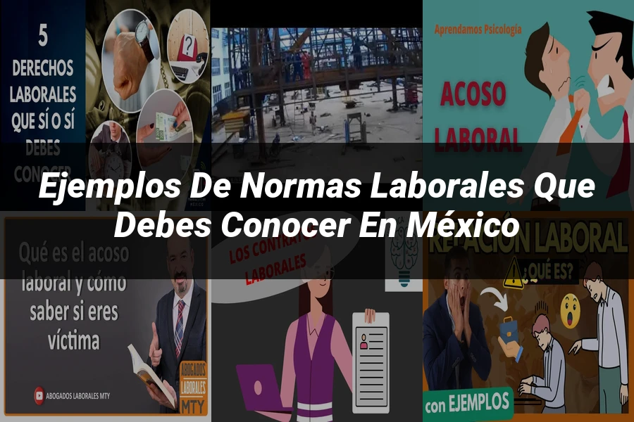 "Ejemplos de normas laborales que debes conocer en México"