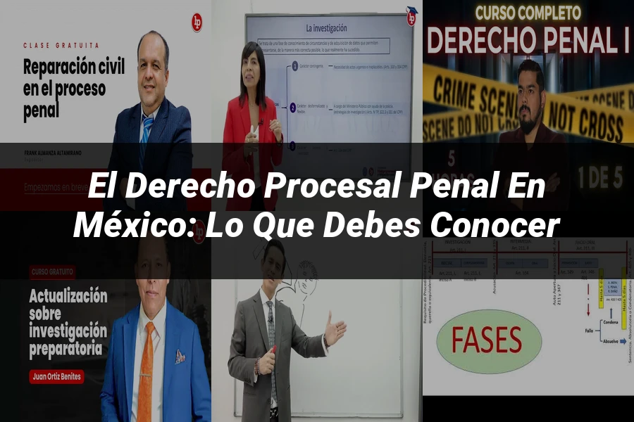 "El Derecho Procesal Penal en México: Lo Que Debes Conocer"