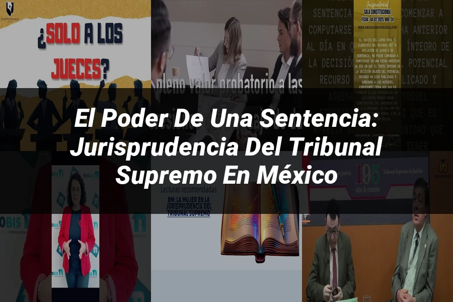"El Poder de una Sentencia: Jurisprudencia del Tribunal Supremo en México"