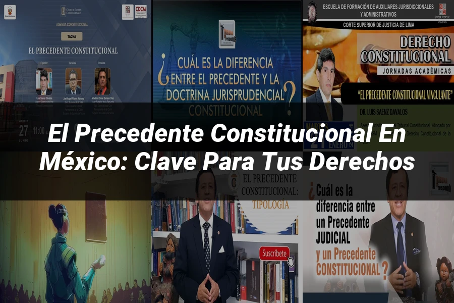 "El Precedente Constitucional en México: Clave para tus Derechos"