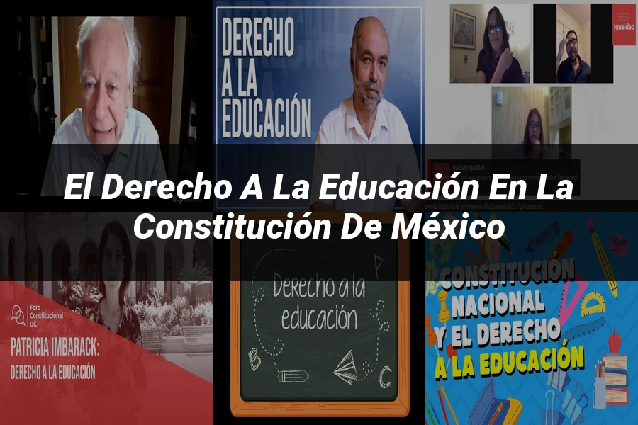 "El derecho a la educación en la Constitución de México"