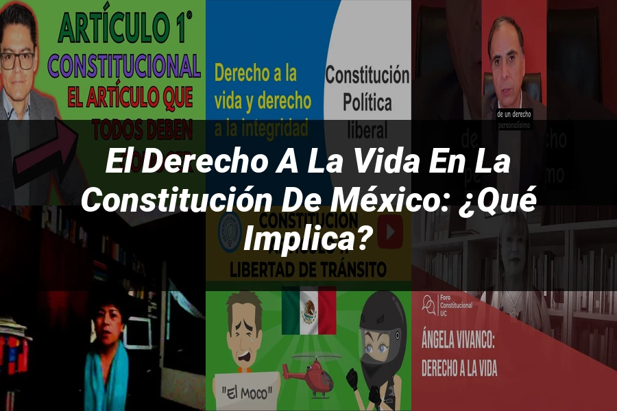 "El derecho a la vida en la Constitución de México: ¿Qué implica?"