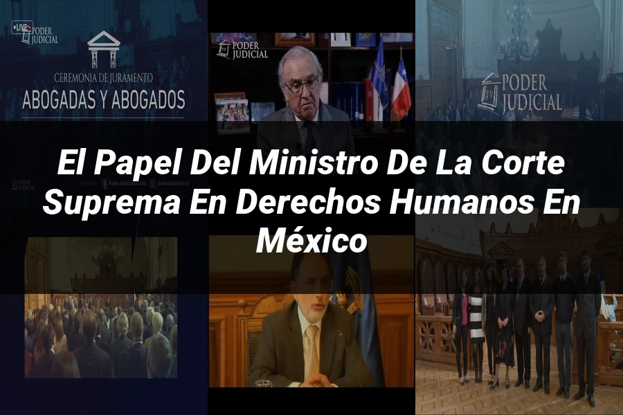 "El papel del ministro de la corte suprema en derechos humanos en México"
