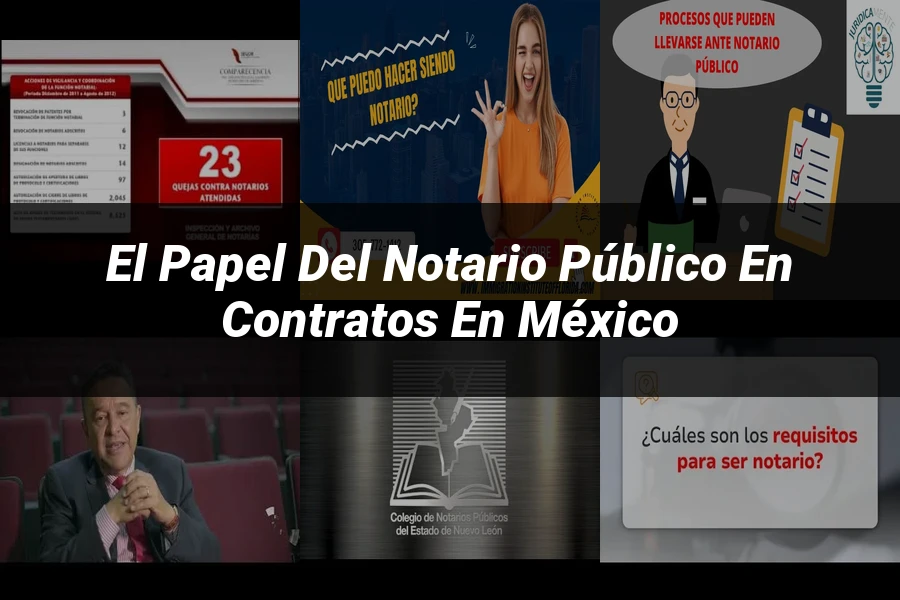 "El papel del notario público en contratos en México"