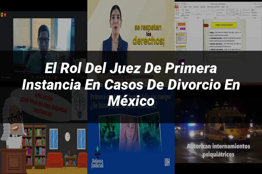 "El rol del juez de primera instancia en casos de divorcio en México"