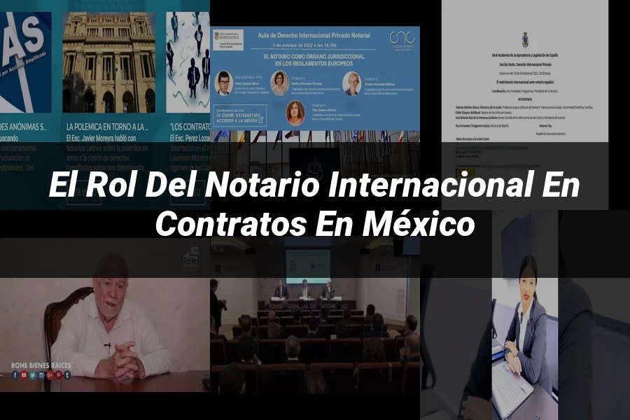 "El rol del notario internacional en contratos en México"
