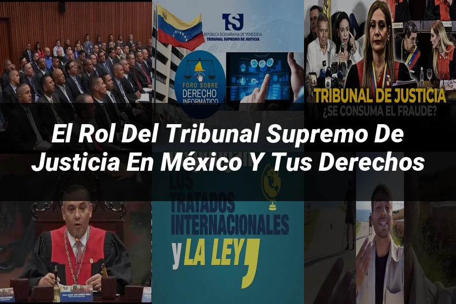 "El rol del tribunal supremo de justicia en México y tus derechos"