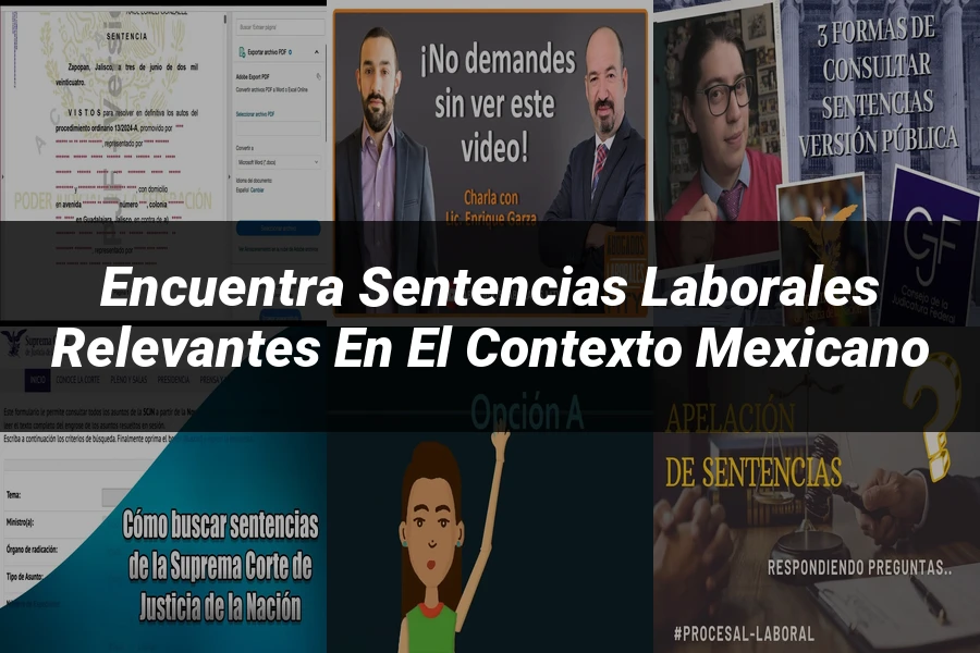 "Encuentra Sentencias Laborales Relevantes en el Contexto Mexicano"