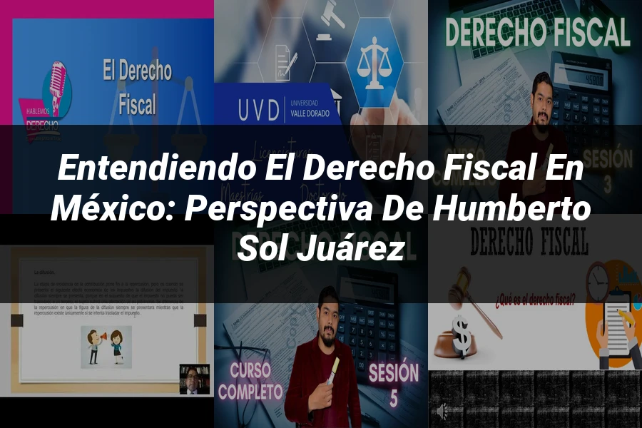 "Entendiendo el Derecho Fiscal en México: Perspectiva de Humberto Sol Juárez"