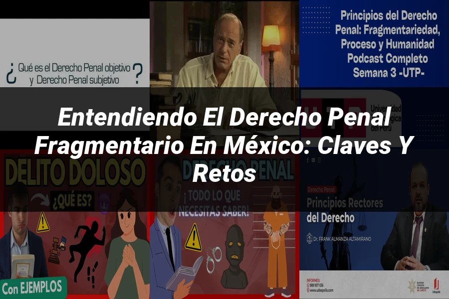 "Entendiendo el Derecho Penal Fragmentario en México: Claves y Retos"