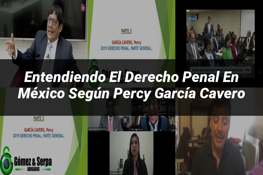"Entendiendo el Derecho Penal en México según Percy García Cavero"