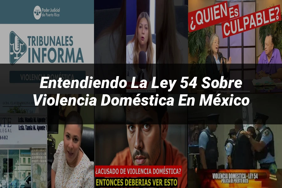 "Entendiendo la Ley 54 sobre violencia doméstica en México"