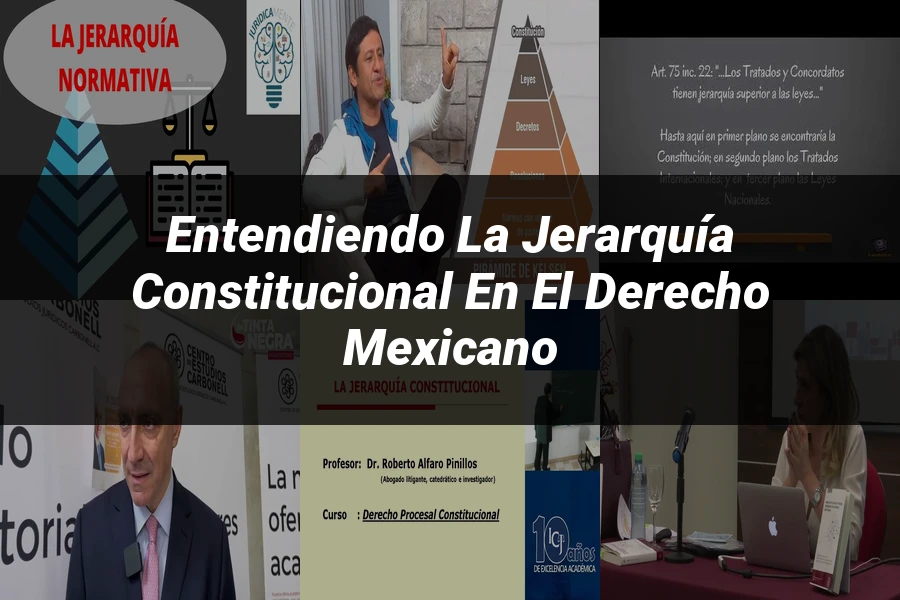 "Entendiendo la jerarquía constitucional en el derecho mexicano"