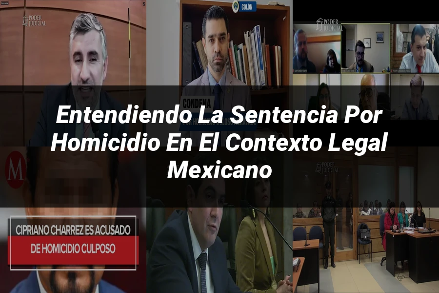 "Entendiendo la sentencia por homicidio en el contexto legal mexicano"