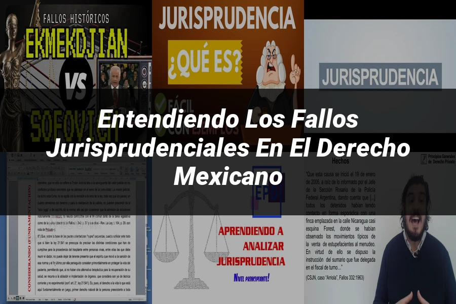 "Entendiendo los Fallos Jurisprudenciales en el Derecho Mexicano"