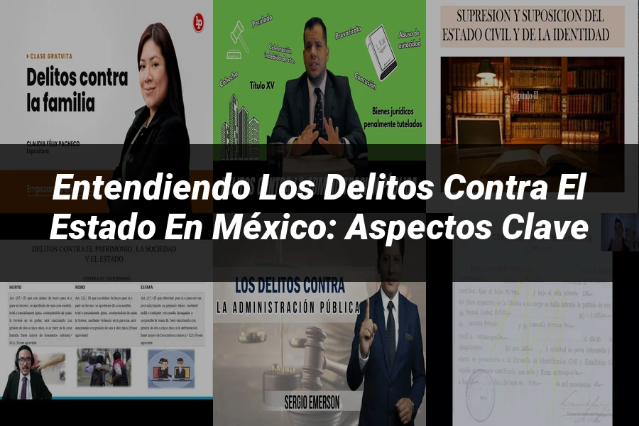"Entendiendo los delitos contra el estado en México: aspectos clave"