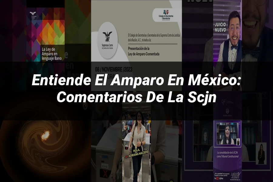 "Entiende el Amparo en México: Comentarios de la SCJN"