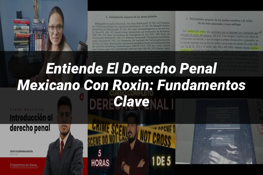 "Entiende el Derecho Penal Mexicano con Roxin: Fundamentos Clave"