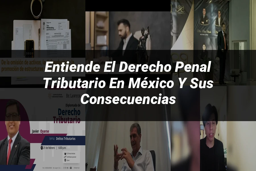 "Entiende el Derecho Penal Tributario en México y sus Consecuencias"
