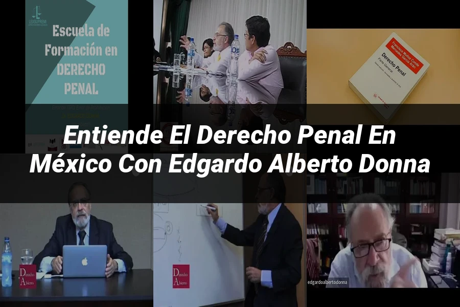 "Entiende el Derecho Penal en México con Edgardo Alberto Donna"
