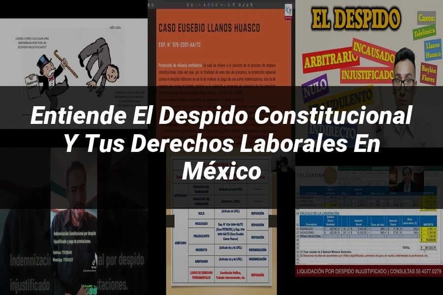 "Entiende el Despido Constitucional y tus Derechos Laborales en México"