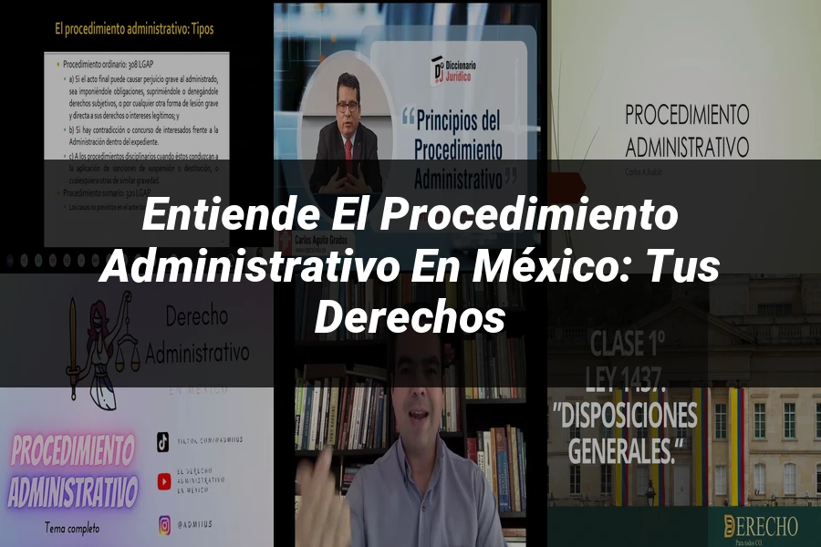 "Entiende el Procedimiento Administrativo en México: Tus Derechos"