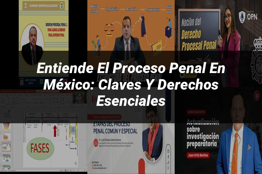 "Entiende el Proceso Penal en México: Claves y Derechos Esenciales"