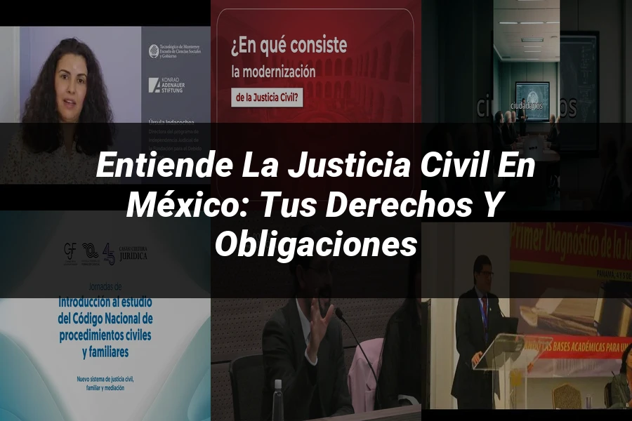 "Entiende la Justicia Civil en México: Tus Derechos y Obligaciones"