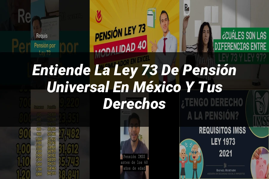 "Entiende la Ley 73 de Pensión Universal en México y tus Derechos"