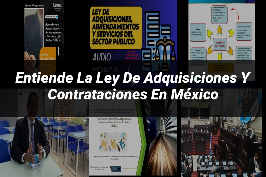"Entiende la Ley de Adquisiciones y Contrataciones en México"