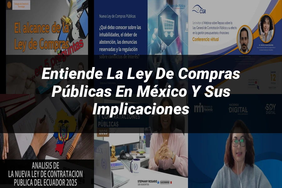 "Entiende la Ley de Compras Públicas en México y sus Implicaciones"
