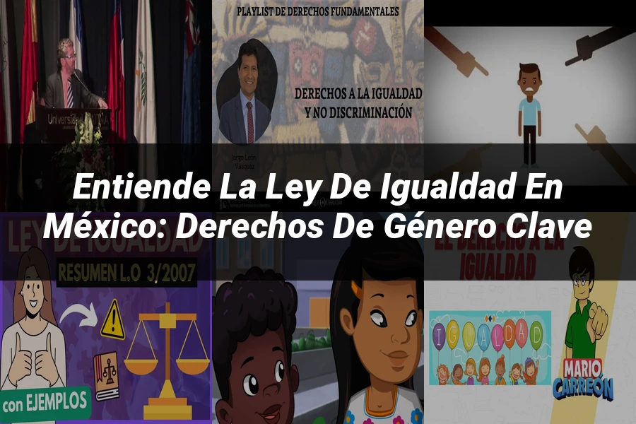 "Entiende la Ley de Igualdad en México: Derechos de Género Clave"