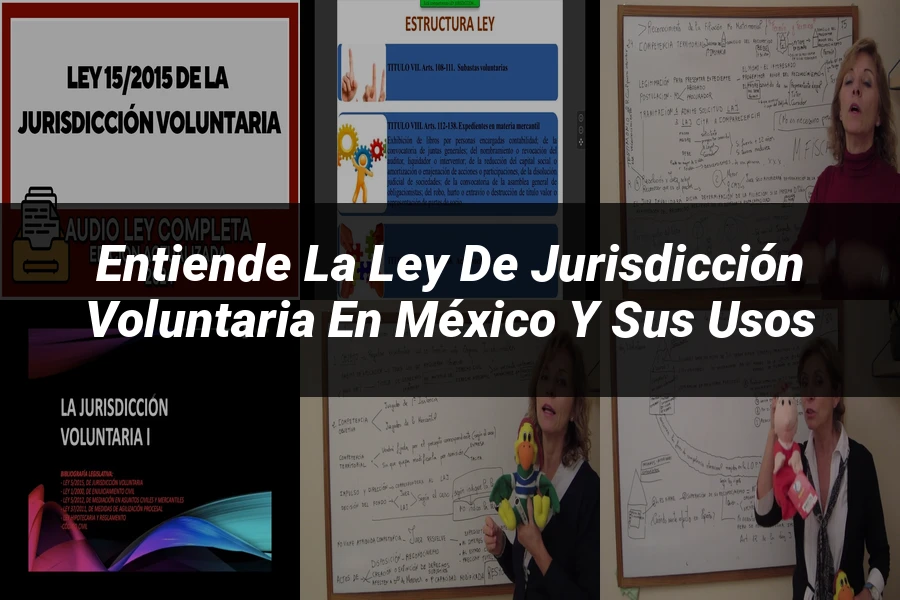 "Entiende la Ley de Jurisdicción Voluntaria en México y sus Usos"
