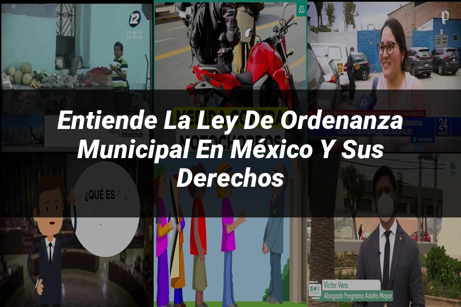 "Entiende la Ley de Ordenanza Municipal en México y sus Derechos"