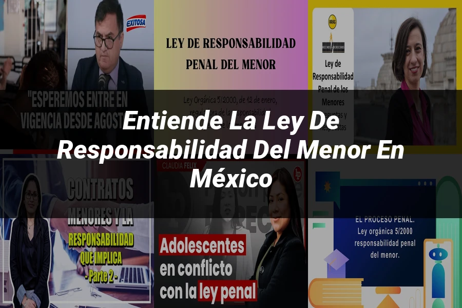 "Entiende la Ley de Responsabilidad del Menor en México"