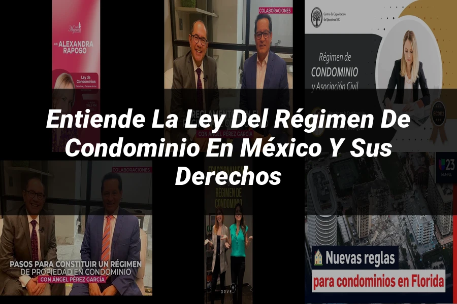 "Entiende la Ley del Régimen de Condominio en México y sus Derechos"