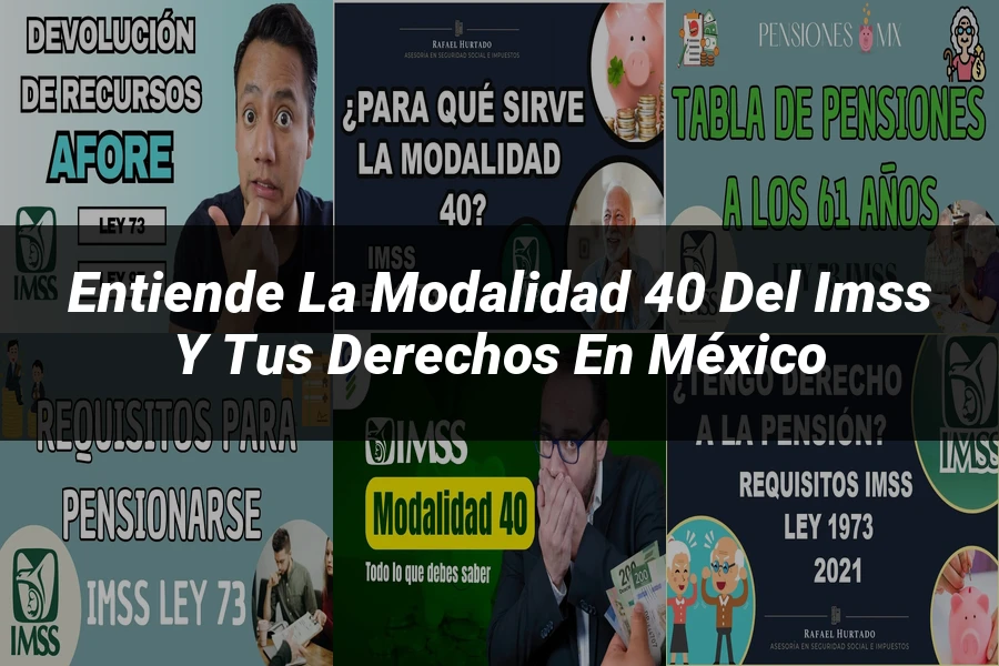 "Entiende la Modalidad 40 del IMSS y Tus Derechos en México"