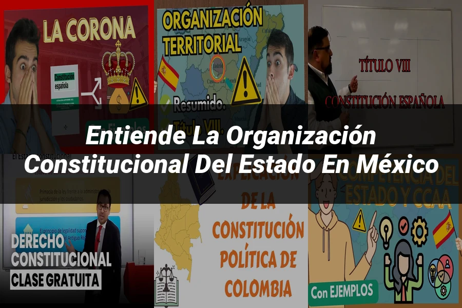 "Entiende la Organización Constitucional del Estado en México"