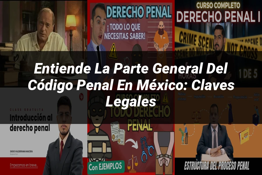"Entiende la Parte General del Código Penal en México: Claves Legales"