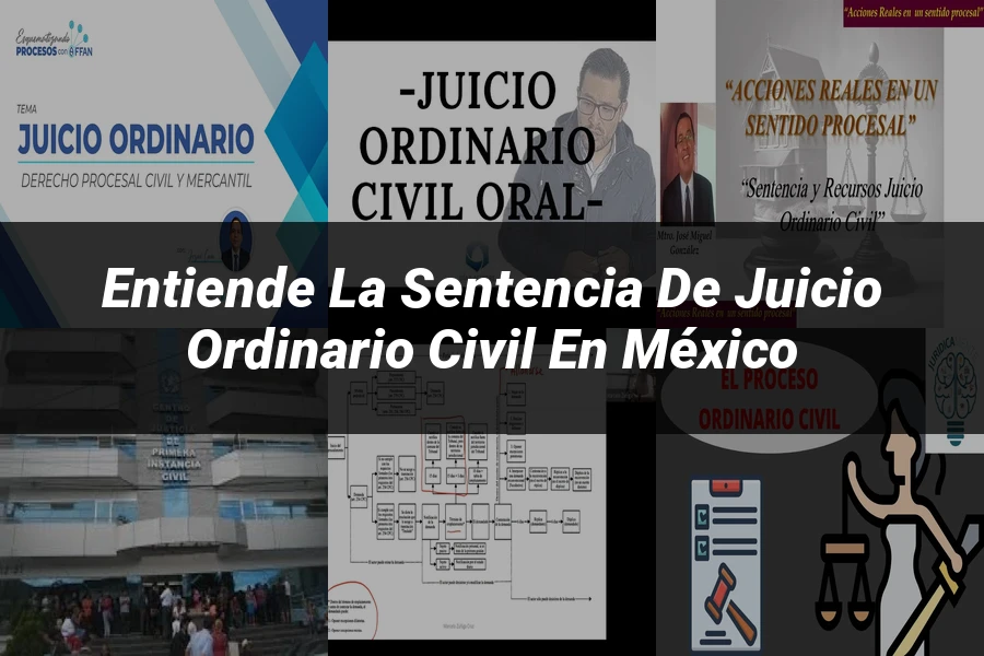 "Entiende la Sentencia de Juicio Ordinario Civil en México"