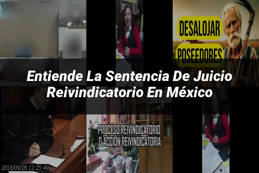 "Entiende la sentencia de juicio reivindicatorio en México"