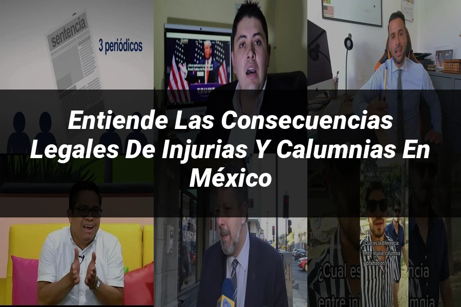 "Entiende las Consecuencias Legales de Injurias y Calumnias en México"