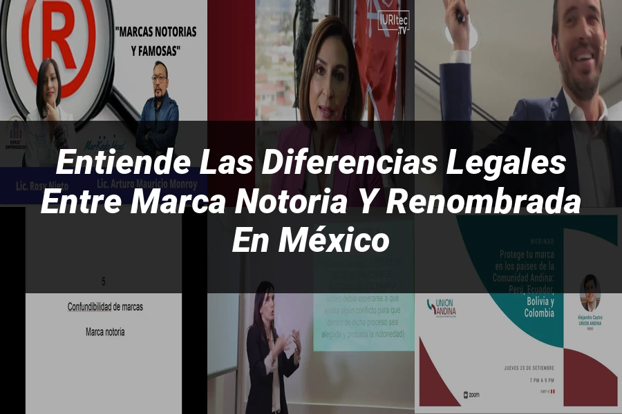 "Entiende las Diferencias Legales entre Marca Notoria y Renombrada en México"